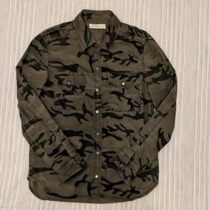 Camo button up shirt